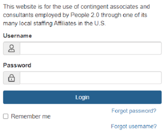 Workforce Portal login